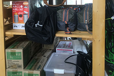 レンタル品貸出(管理棟)